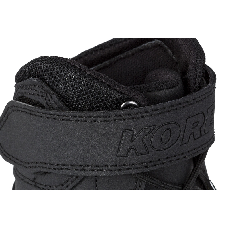 Ženske motorističke čizme Kore Velcro 2.0 crno-bijele