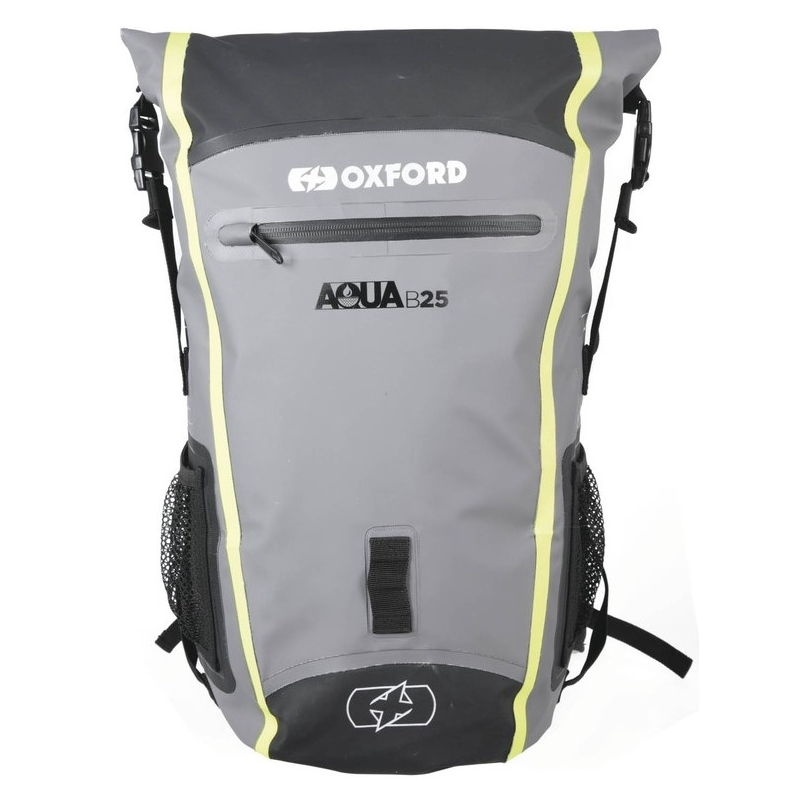 Vodootporni ruksak Oxford Aqua B25 crno-sivo-fluo žuti 25 l