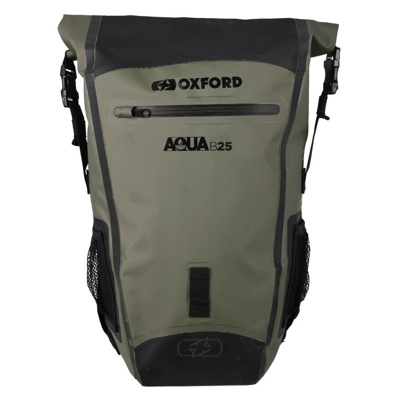 Vodootporni ruksak Oxford Aqua B25 crno-kaki zeleni 25 l