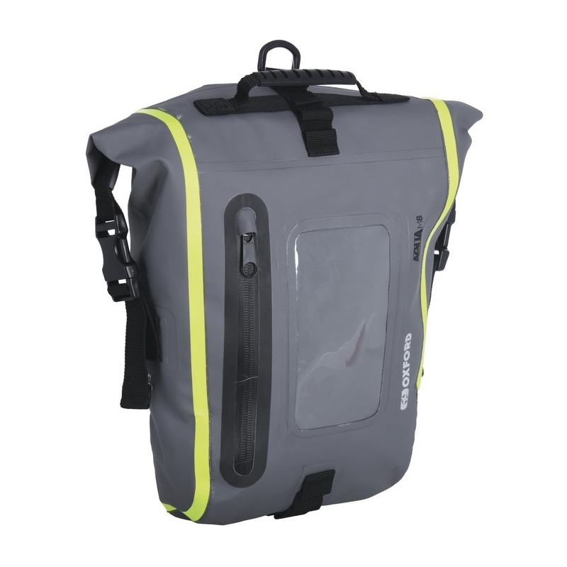 Torba za motor Oxford Aqua M8 crna-siva-fluo žuta