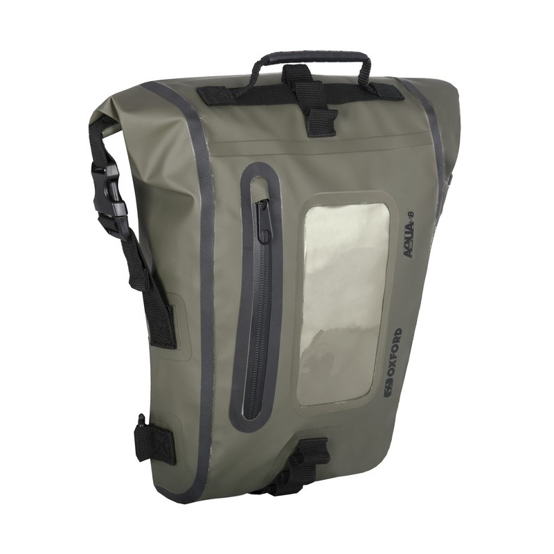 Torba za spremnik motocikla Oxford Aqua M8 crno-kaki zelena