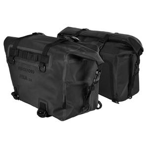 Motorističke bočne torbe Oxford AQUA P32 crne 16 l