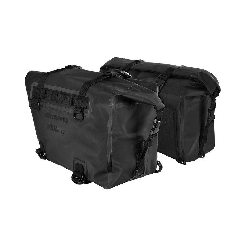 Motorističke bočne torbe Oxford AQUA P32 crne 16 l