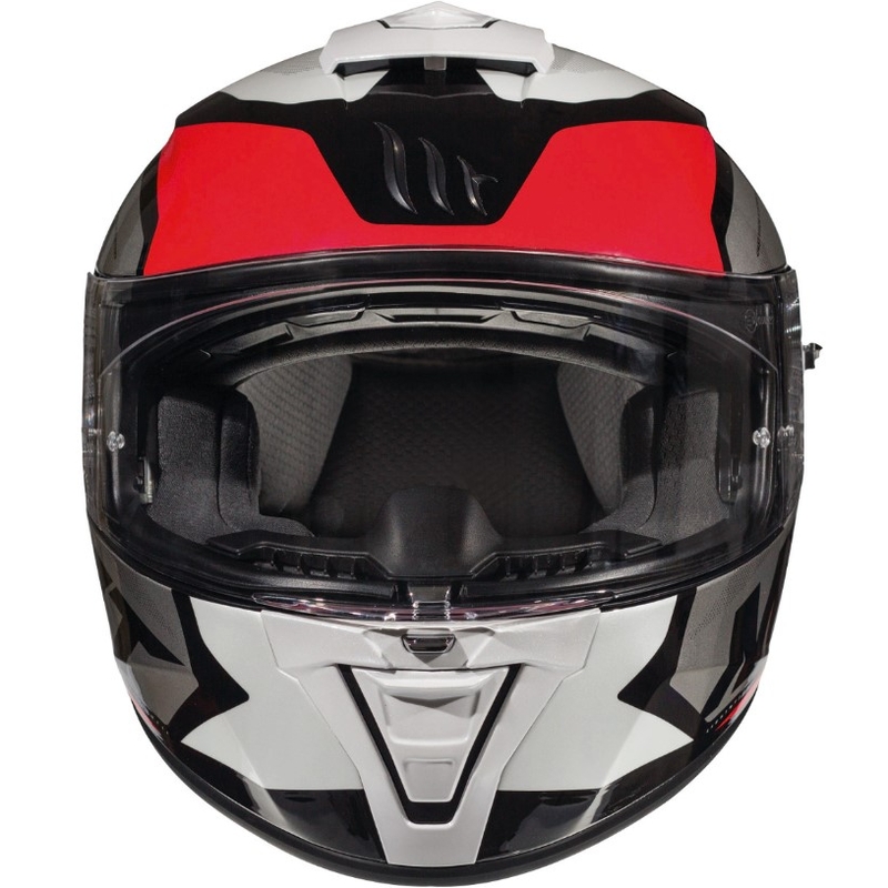 Integralna motociklistička kaciga MT Blade 2 SV Trick crno-sivo-crvena - II. kvaliteta