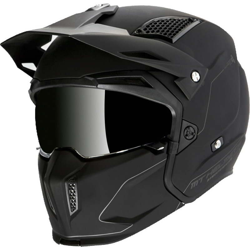 Motociklistička kaciga MT Streetfighter SV Solid black mat - II. kvaliteta