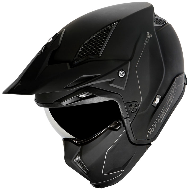 Motociklistička kaciga MT Streetfighter SV Solid black mat - II. kvaliteta