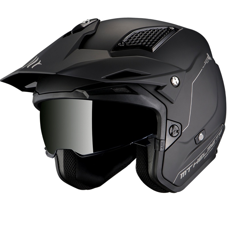 Motociklistička kaciga MT Streetfighter SV Solid black mat - II. kvaliteta