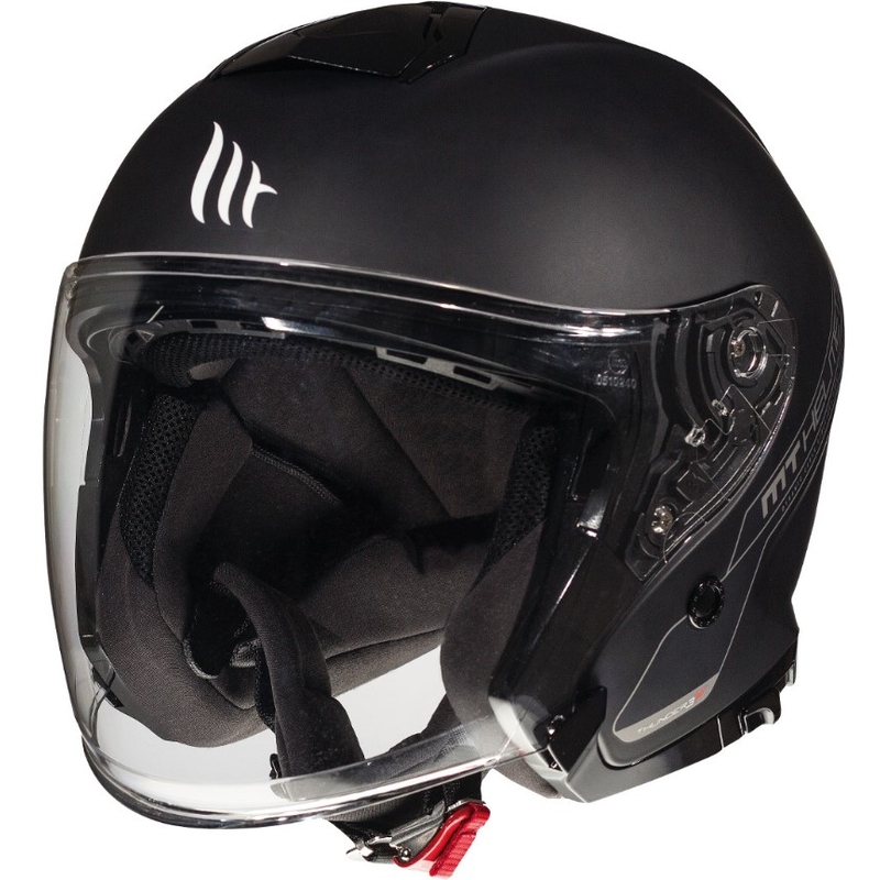 Otvorena motociklistička kaciga MT Thunder 3 SV Solid black mat - II. kvaliteta