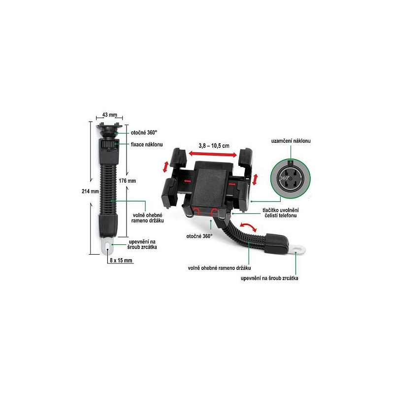 MOTO držač za telefon / GPS