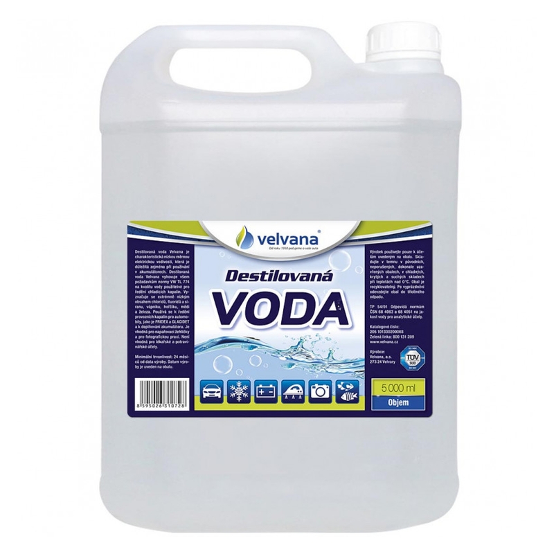 Destilirana voda Velvana 5 l