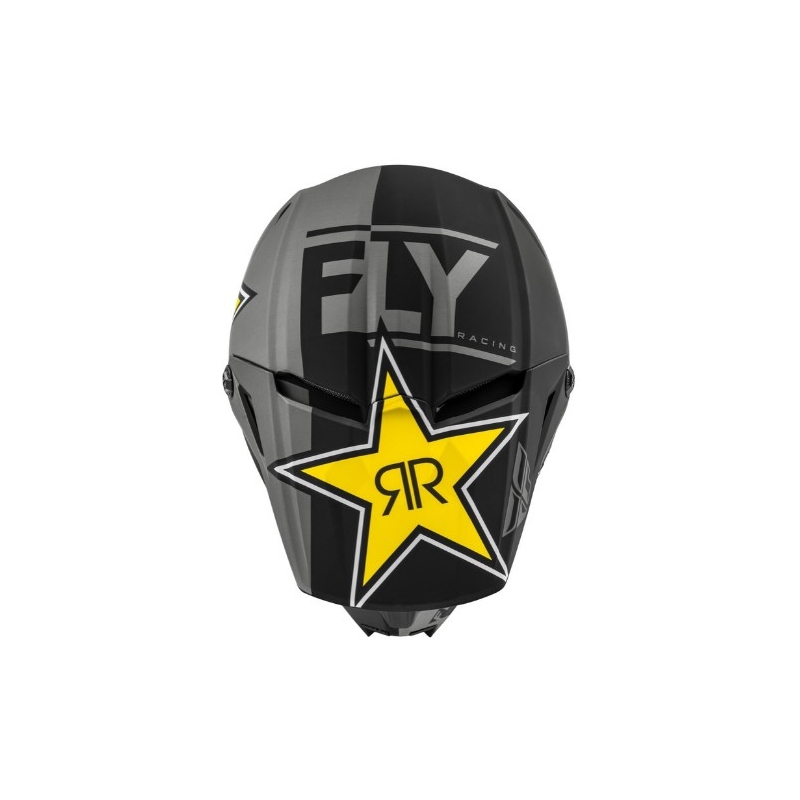 Motocross kaciga FLY Racing Kinetic Rockstar sivo-crno-žuta