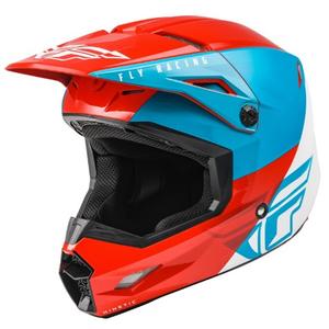 Motocross kaciga FLY Racing Kinetic Straight crveno-bijelo-plava