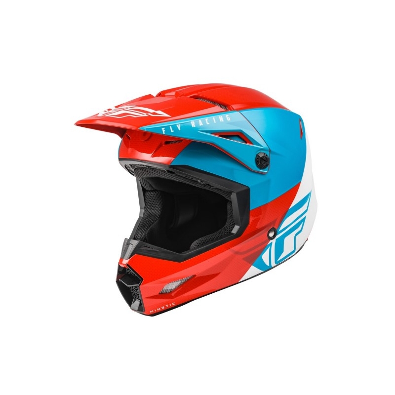 Motocross kaciga FLY Racing Kinetic Straight crveno-bijelo-plava