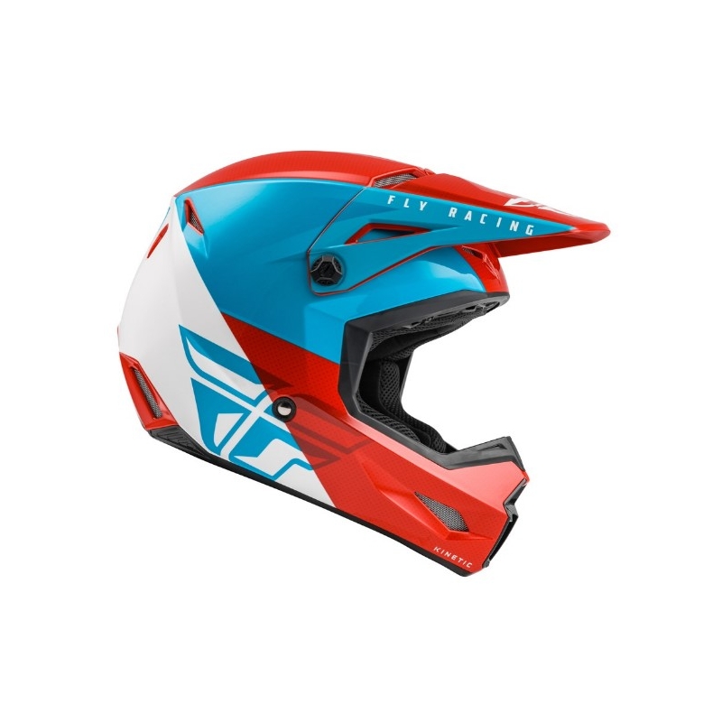 Motocross kaciga FLY Racing Kinetic Straight crveno-bijelo-plava