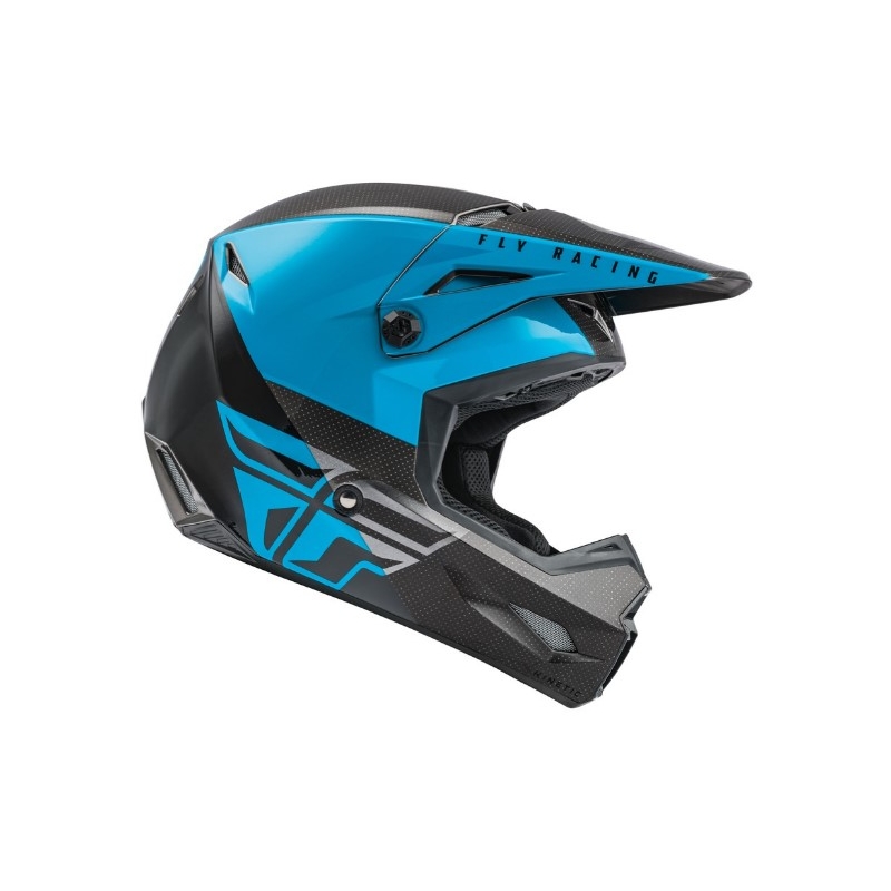 Motocross kaciga FLY Racing Kinetic Straight plavo-sivo-crna