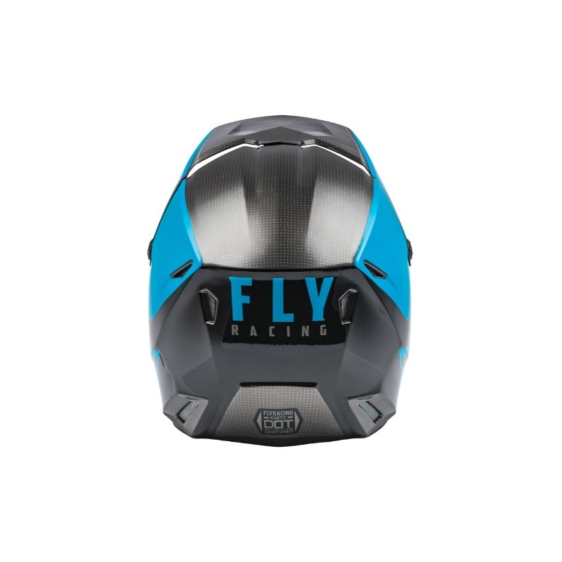 Motocross kaciga FLY Racing Kinetic Straight plavo-sivo-crna