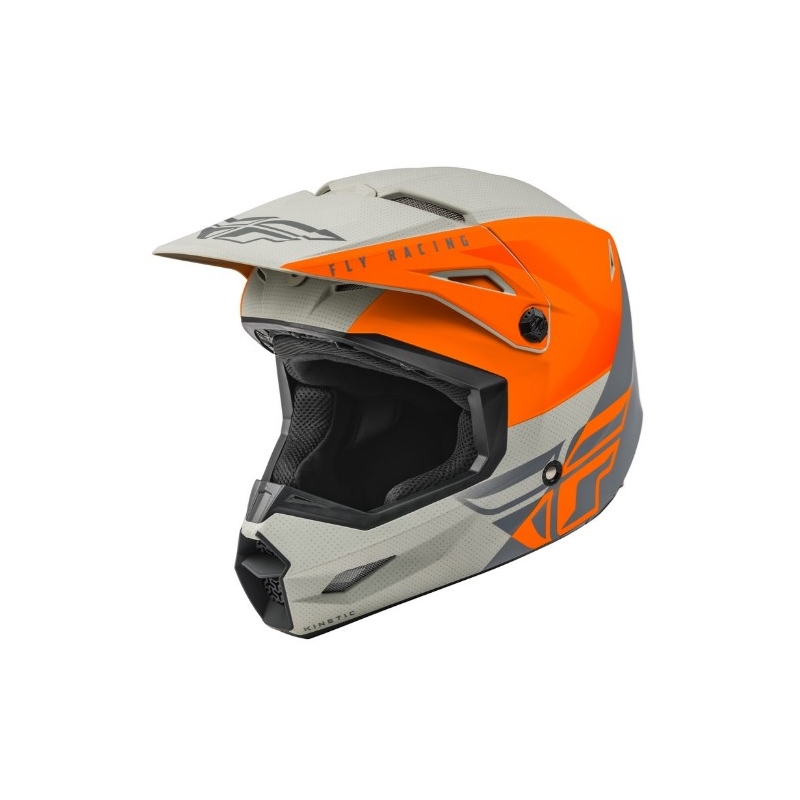 FLY Racing Kinetic Straight Motocross kaciga Narančasto-siva rasprodaja