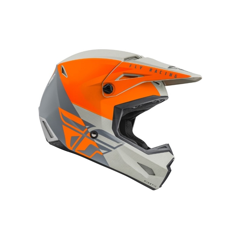 FLY Racing Kinetic Straight Motocross kaciga Narančasto-siva rasprodaja