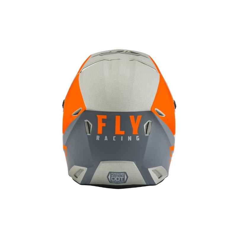 FLY Racing Kinetic Straight Motocross kaciga Narančasto-siva rasprodaja