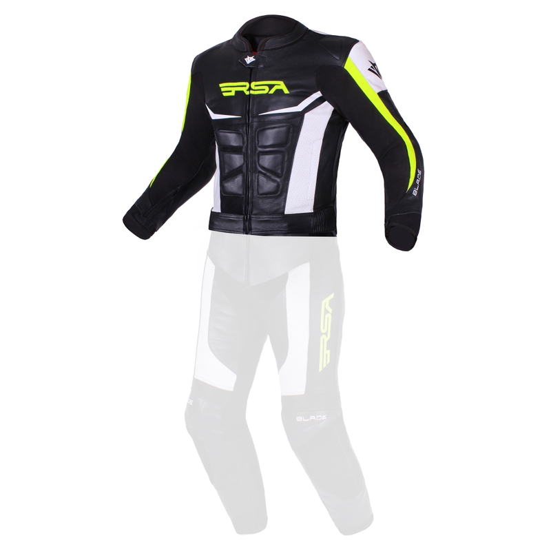 Muške jakne RSA Blade crno-bijela-fluo žuta rasprodaja