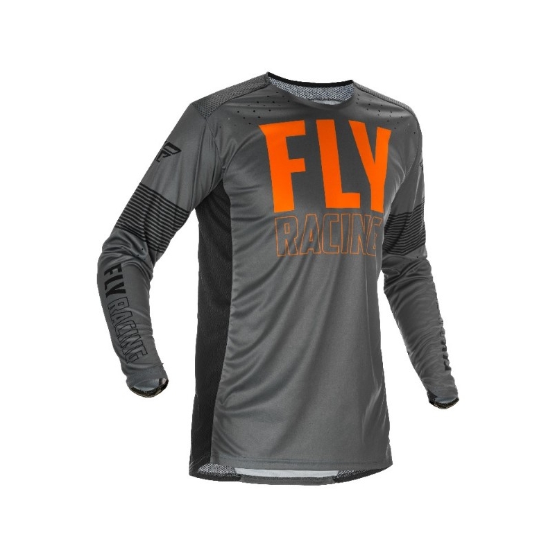 Motocross dres FLY Racing Lite 2021 sivo-narančasto-crni