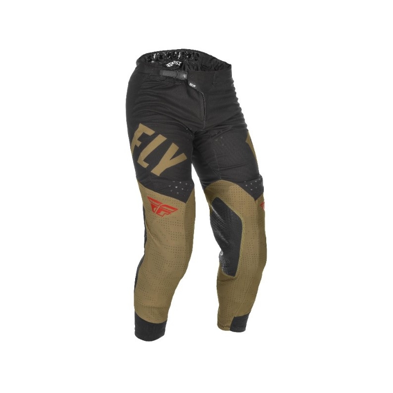 Motocross hlače FLY Racing Evolution 2021 zeleno-crno-crvene