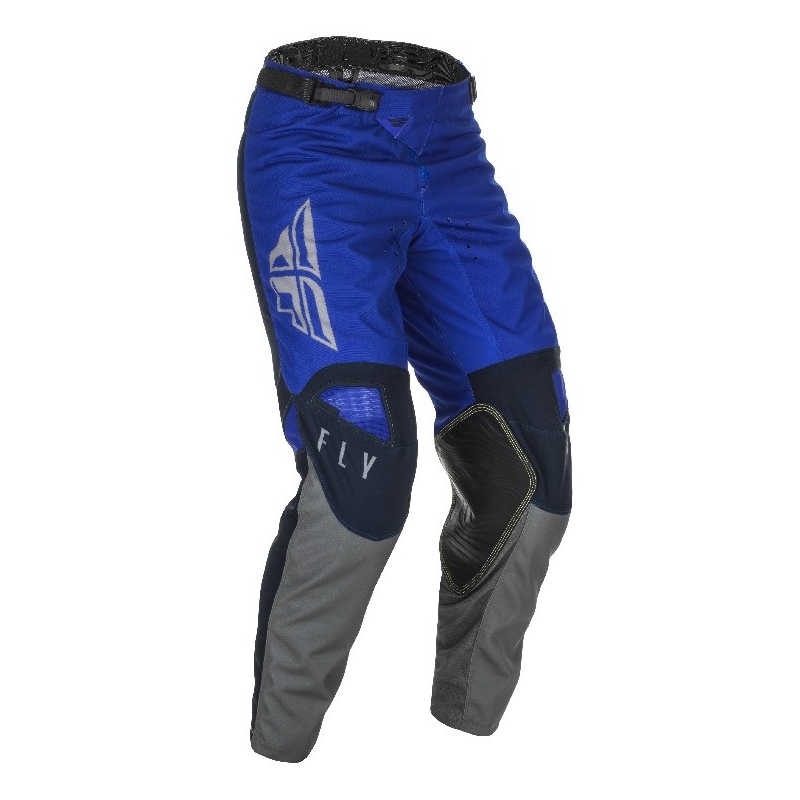 FLY Racing Kinetic K121 2021 motocross hlače plavo-sive