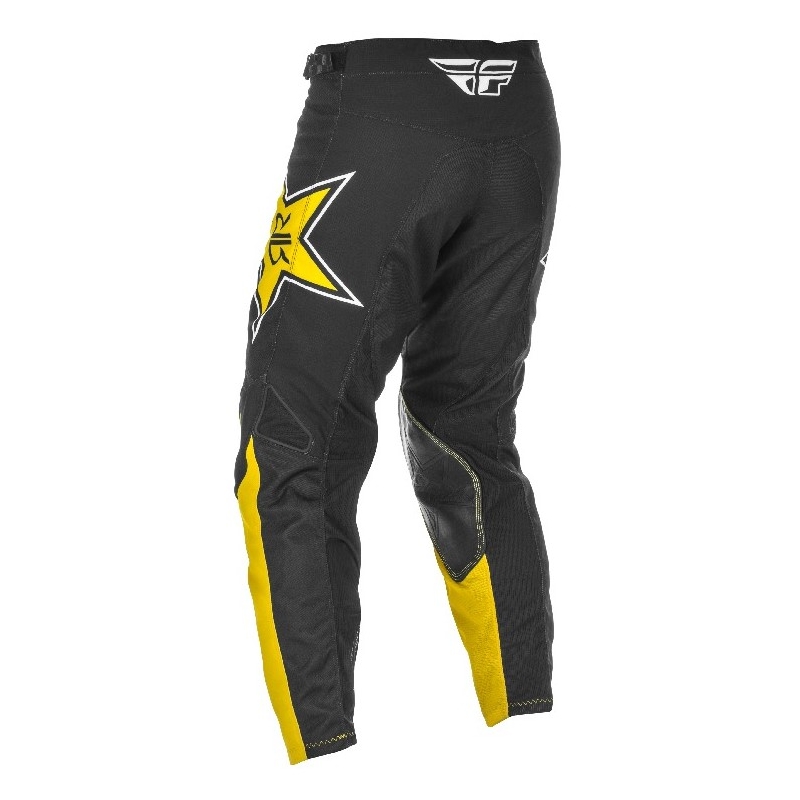 FLY Racing Kinetic Rockstar 2021 motocross hlače žuto-crne