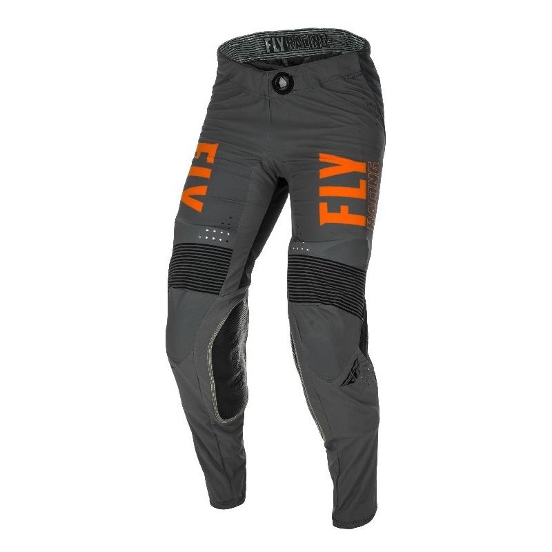 Motocross hlače FLY Racing Lite 2021 sivo-narančasto-crne
