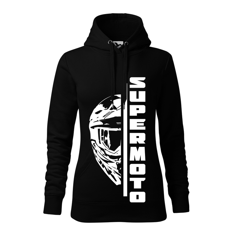 Ženski sweatshirt SUPERMOTO crni rasprodaja
