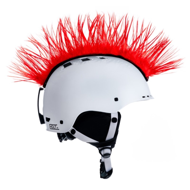 Mohawk crvena prozirna kaciga