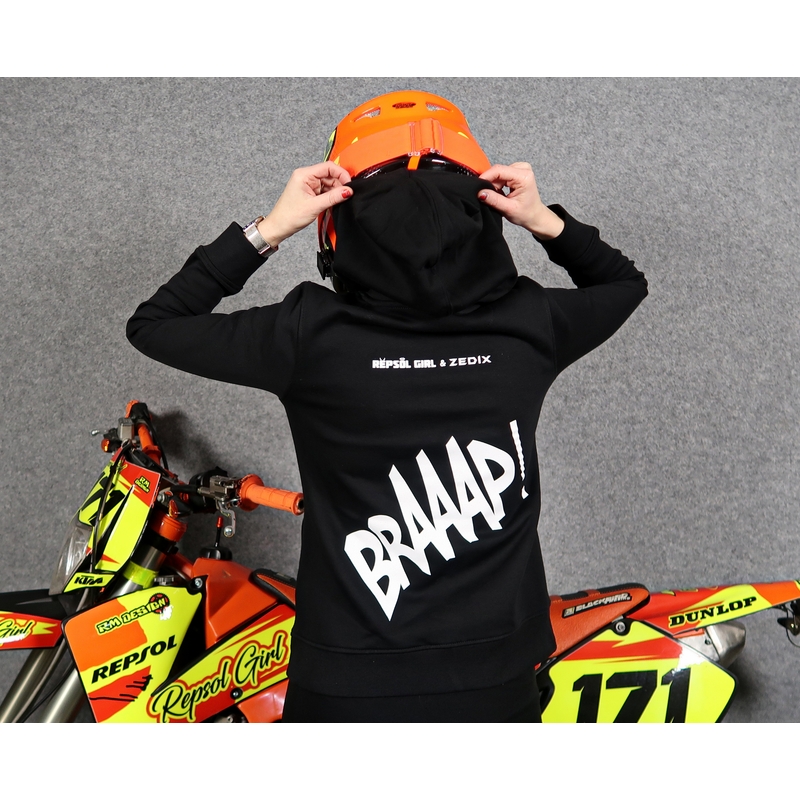 Ženski sweatshirt SUPERMOTO crni rasprodaja