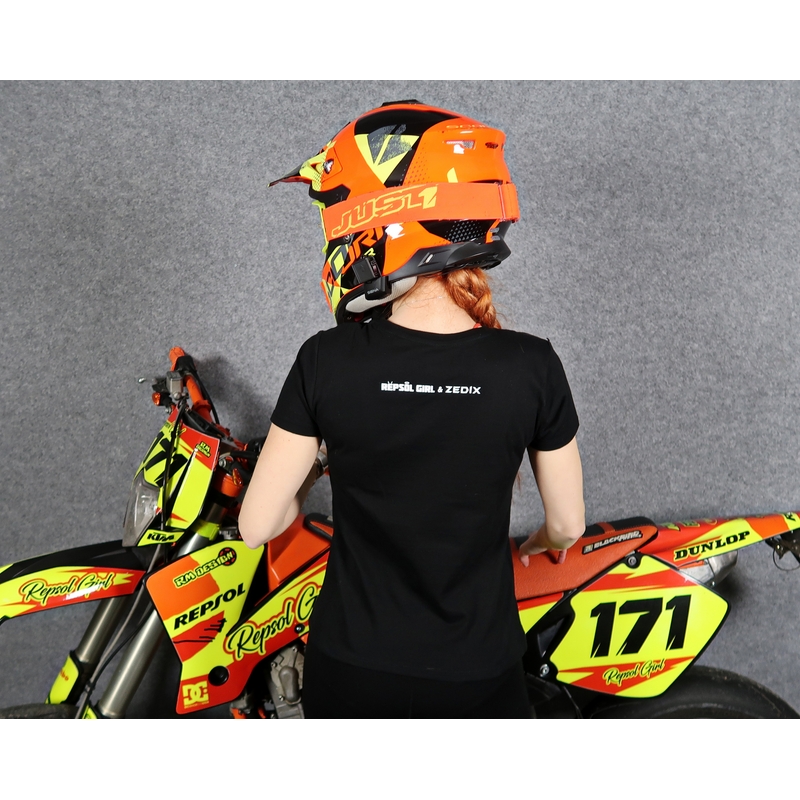 Ženska majica kratkih rukava SUPERMOTO crna