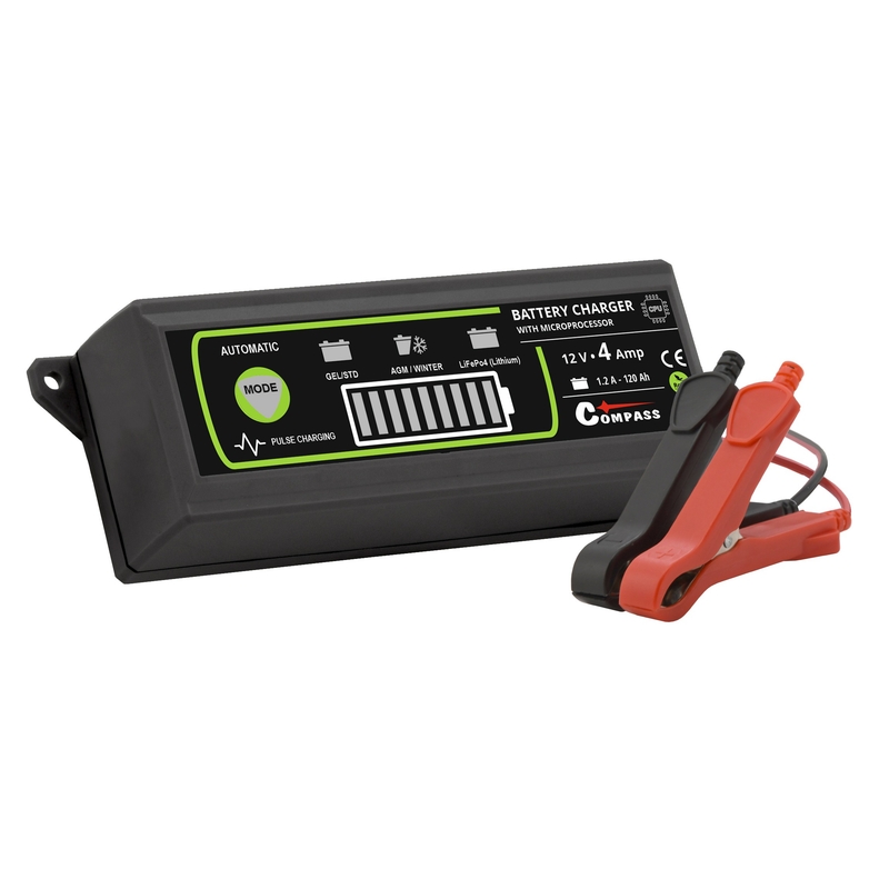 Punjač baterija 12V 4Amp PB/GEL/AGM/LiFePO4
