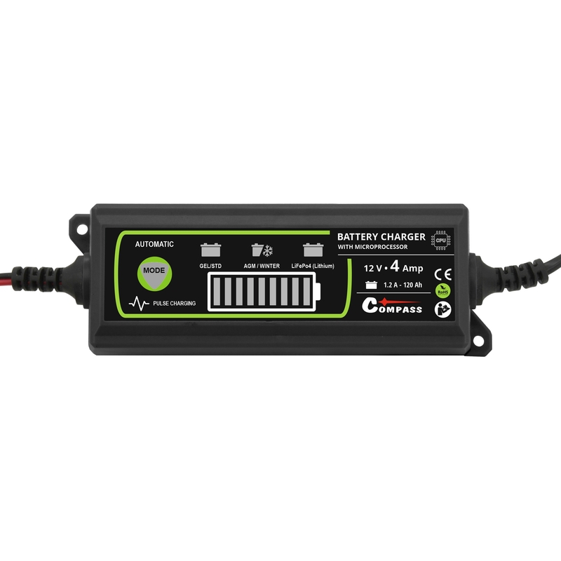 Punjač baterija 12V 4Amp PB/GEL/AGM/LiFePO4