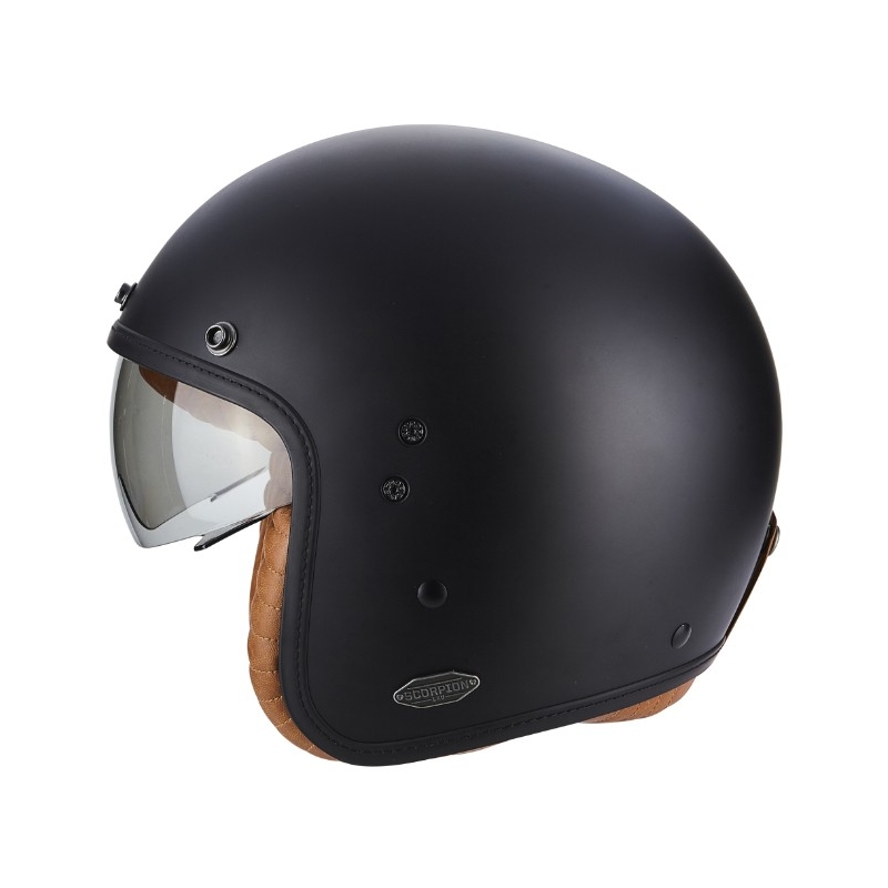 Scorpion Belfast Luxe otvorena motociklistička kaciga Crna rasprodaja