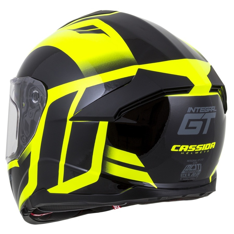 Integralna kaciga Cassida Integral GT 2.0 Ikon crno-fluo žuta