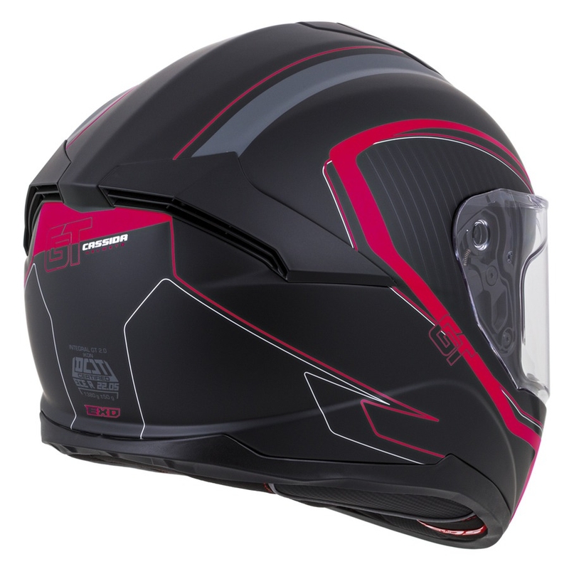 Integralna kaciga Cassida Integral GT 2.0 Reptyl crna-siva-fluo crvena
