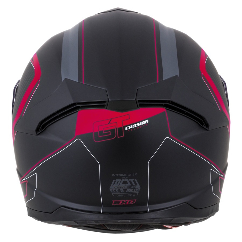 Integralna kaciga Cassida Integral GT 2.0 Reptyl crna-siva-fluo crvena