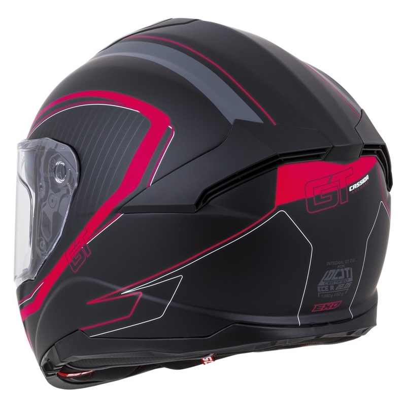 Integralna kaciga Cassida Integral GT 2.0 Reptyl crna-siva-fluo crvena