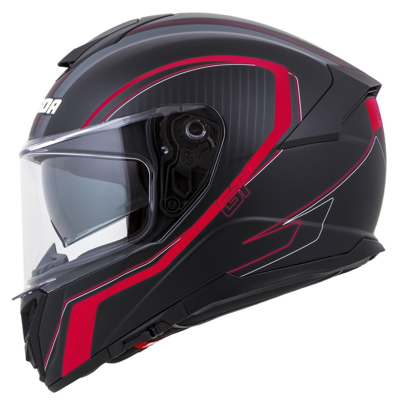 Integralna kaciga Cassida Integral GT 2.0 Reptyl crna-siva-fluo crvena