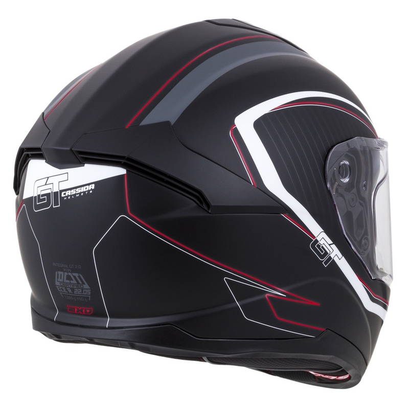 Kacige Cassida Integral GT 2.0 Reptyl Black-Grey-White-Red Integral