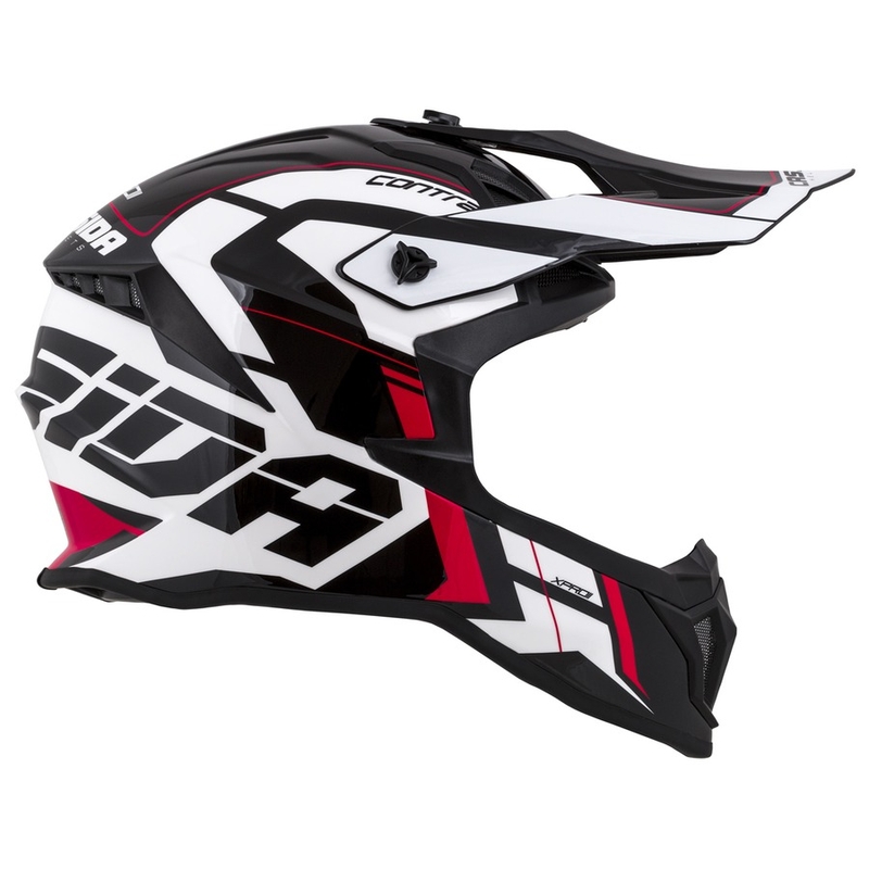 Cassida Cross Pro II Contra motokros kaciga bijelo-crveno-crna