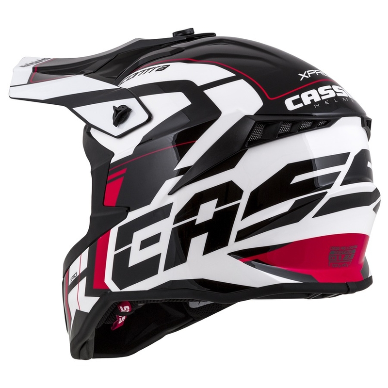 Cassida Cross Pro II Contra motokros kaciga bijelo-crveno-crna