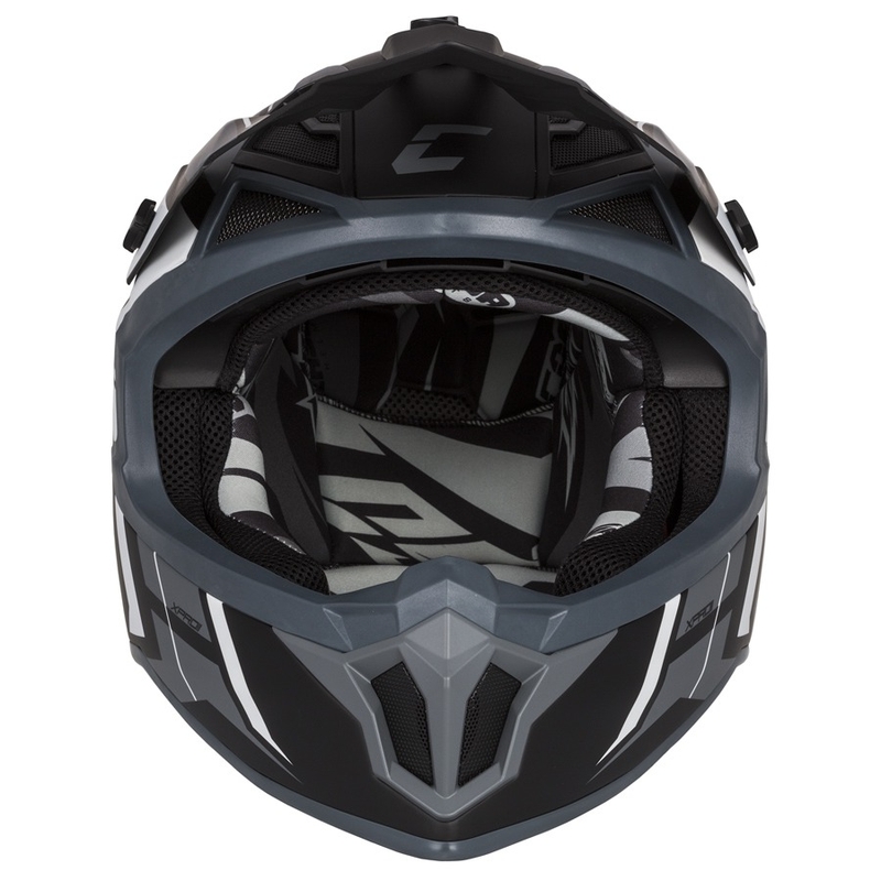 Cassida Cross Pro II Contra motokros kaciga crno-sivo-bijela