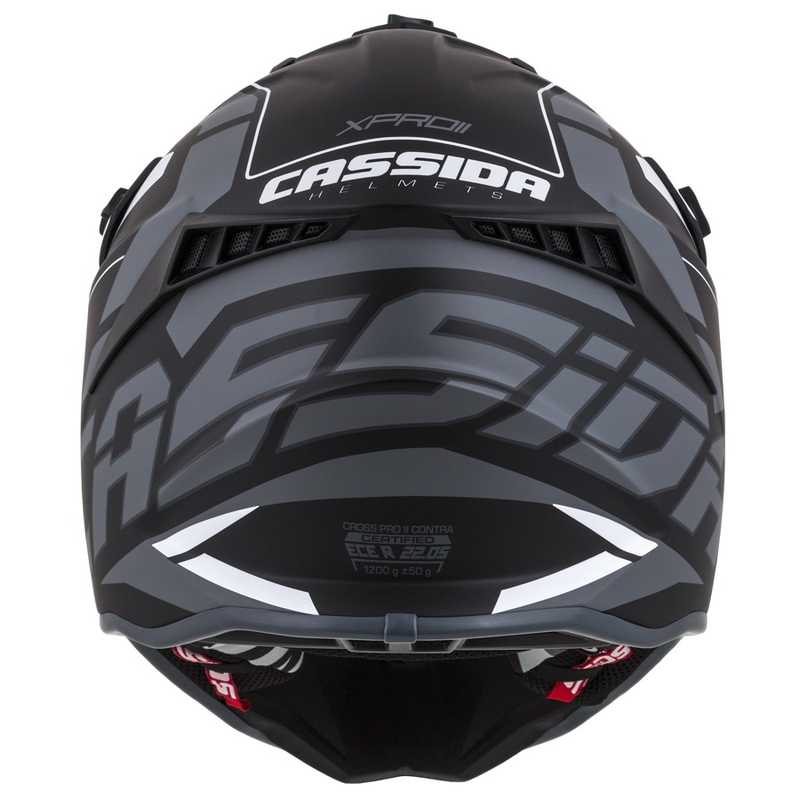 Cassida Cross Pro II Contra motokros kaciga crno-sivo-bijela