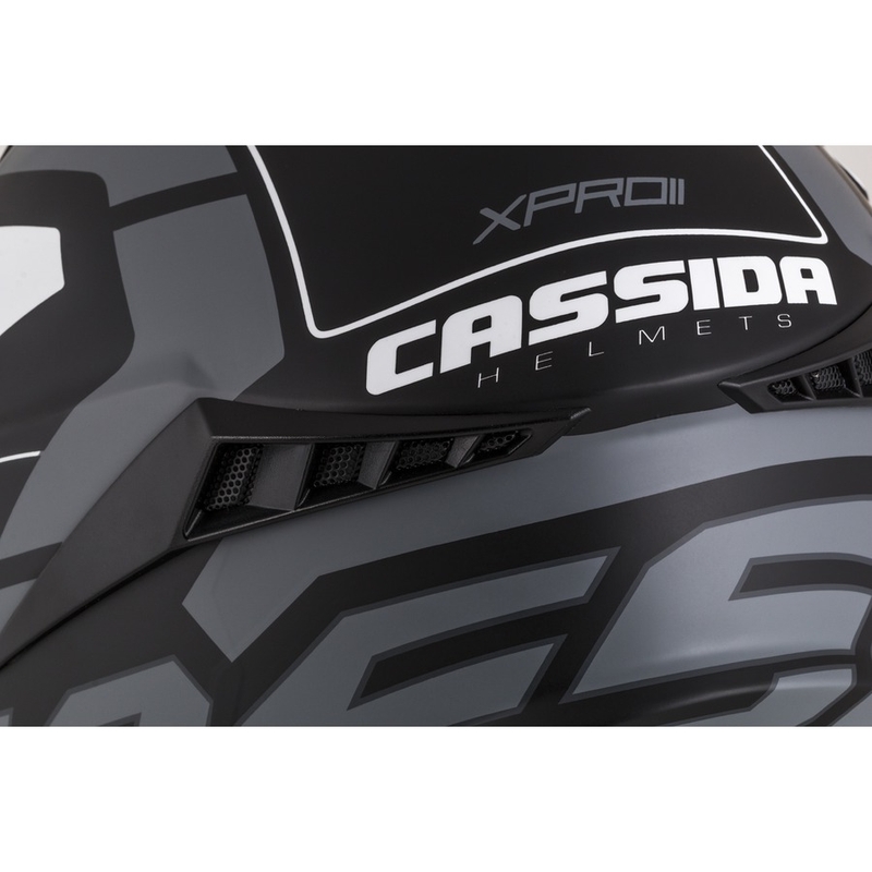 Cassida Cross Pro II Contra motokros kaciga crno-sivo-bijela