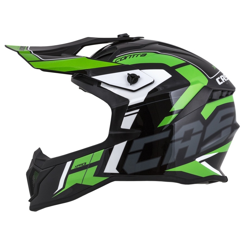 Cassida Cross Pro II Contra motokros kaciga crno-sivo-bijelo-zelena
