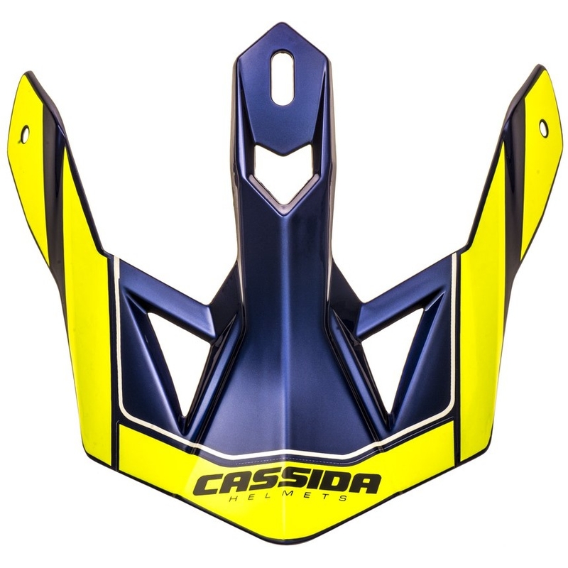 Vizir za kacigu Cassida Cross Pro II fluo žuto-plavi