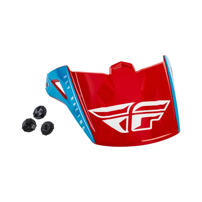 Vizir za FLY Racing Kinetic Straight kacigu crveno-bijelo-plavi